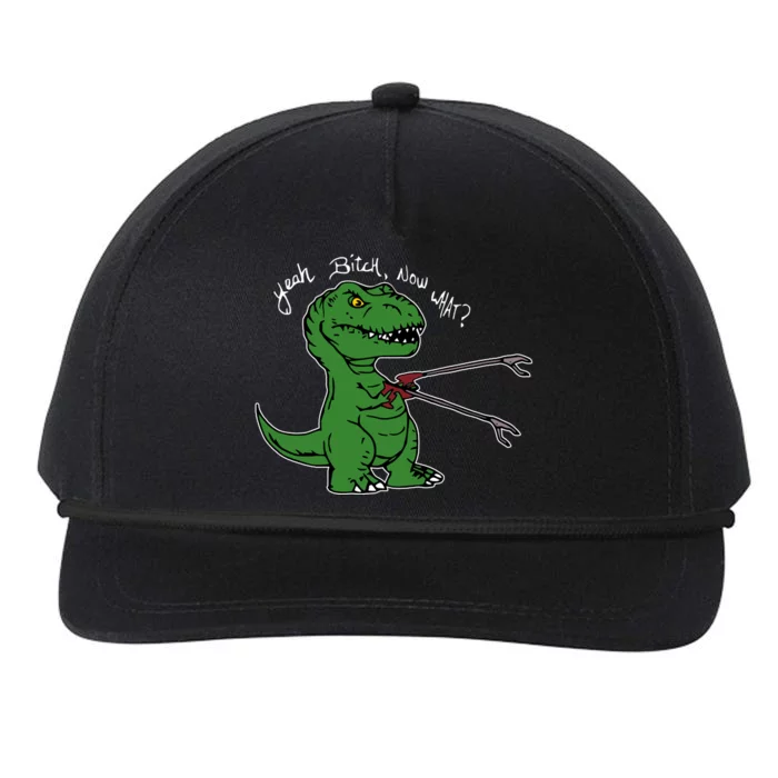 TRex Evolved T Rex With Grabbers Snapback Five-Panel Rope Hat