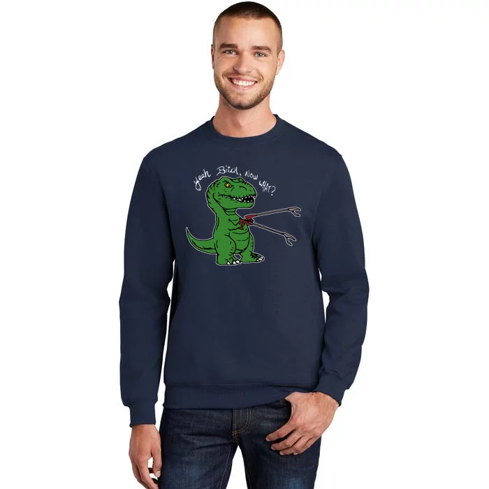 TRex Evolved T Rex With Grabbers Tall Sweatshirt