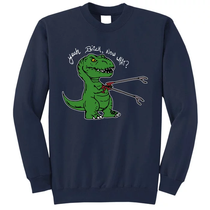 TRex Evolved T Rex With Grabbers Tall Sweatshirt