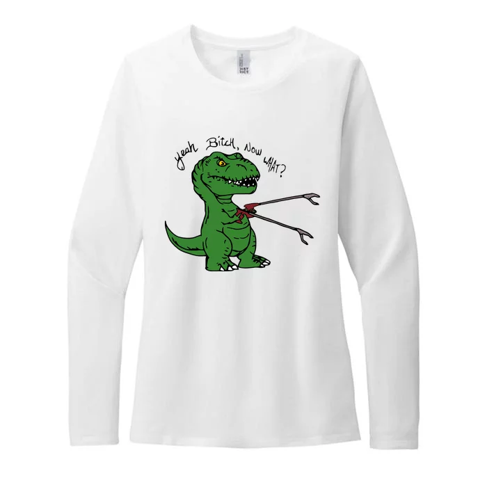 TRex Evolved T Rex With Grabbers Womens CVC Long Sleeve Shirt