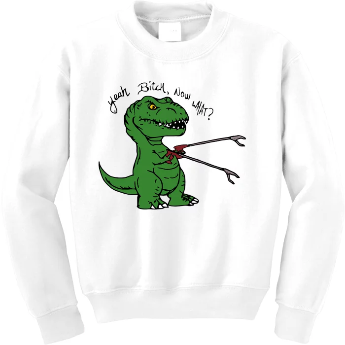 TRex Evolved T Rex With Grabbers Kids Sweatshirt