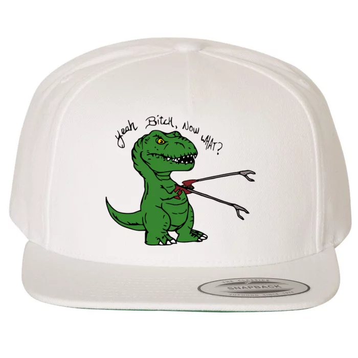 TRex Evolved T Rex With Grabbers Wool Snapback Cap