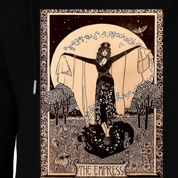 The Empress Tarot Card Womens Funnel Neck Pullover Hood