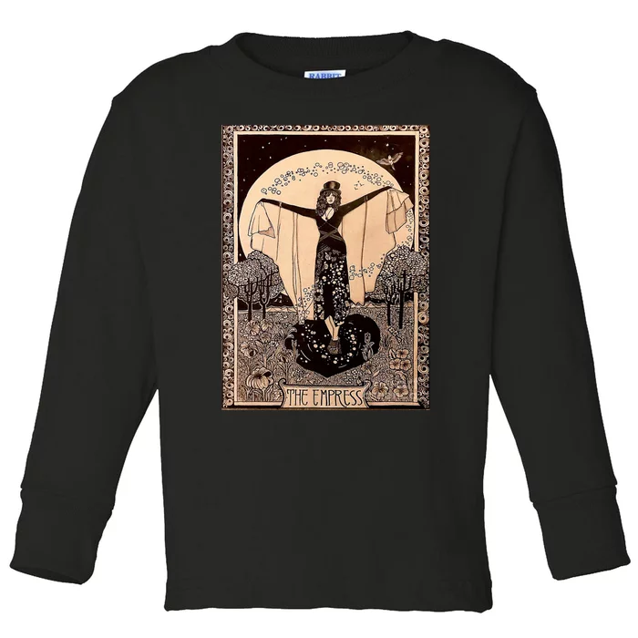 The Empress Tarot Card Toddler Long Sleeve Shirt