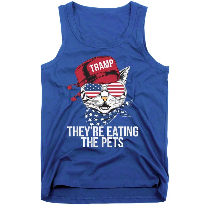 TheyRe Eating The Pets Cat Trump Parody Tank Top