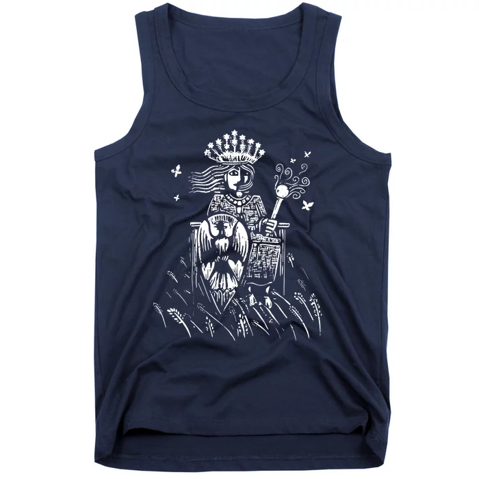 The Empress Tarot Card Iii Tank Top