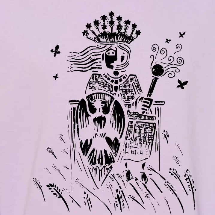 The Empress Tarot Card Iii Garment-Dyed Sweatshirt