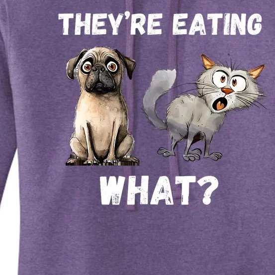 They’Re Eating The Dogs They’Re Eating The Cats The Pets Women's Pullover Hoodie