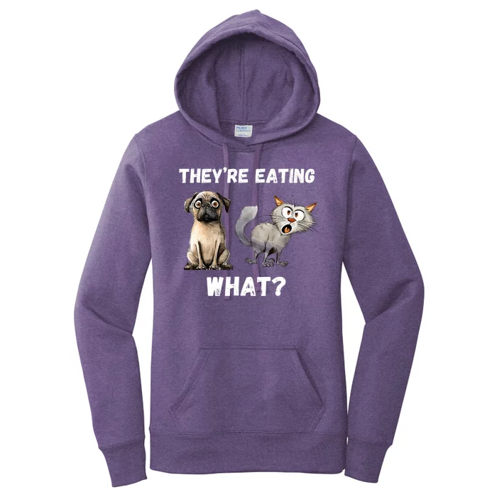 They’Re Eating The Dogs They’Re Eating The Cats The Pets Women's Pullover Hoodie