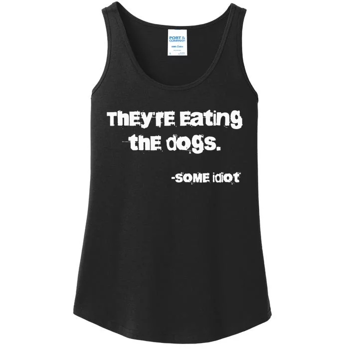 TheyRe Eating The Dogs Ladies Essential Tank