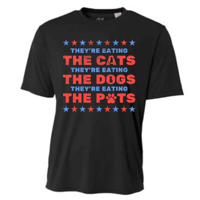 TheyRe Eating The Dogs And Cats Election 2024 Cooling Performance Crew T-Shirt