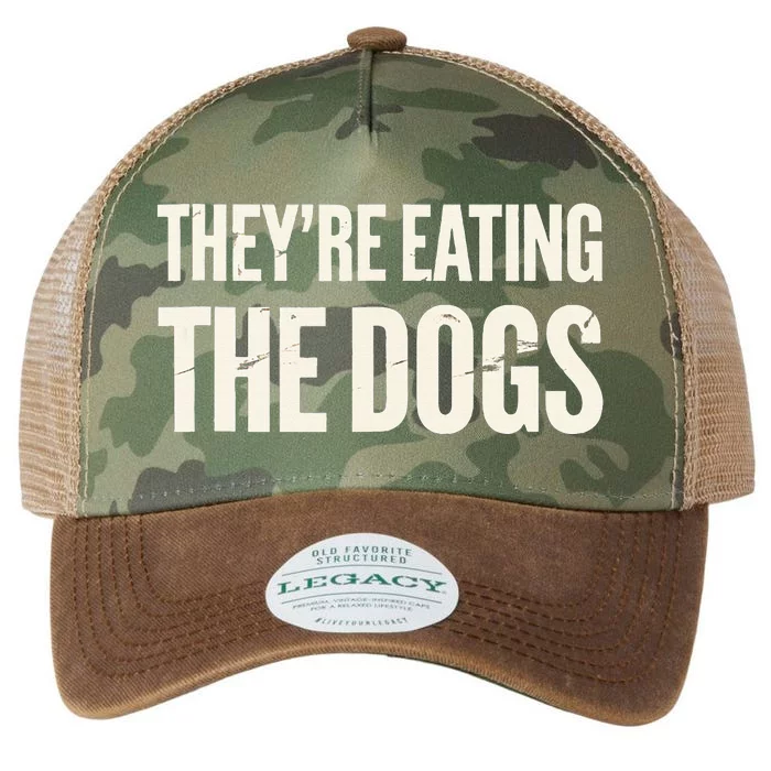 TheyRe Eating The Dogs Animal Rights Activism Dogs Legacy Tie Dye Trucker Hat