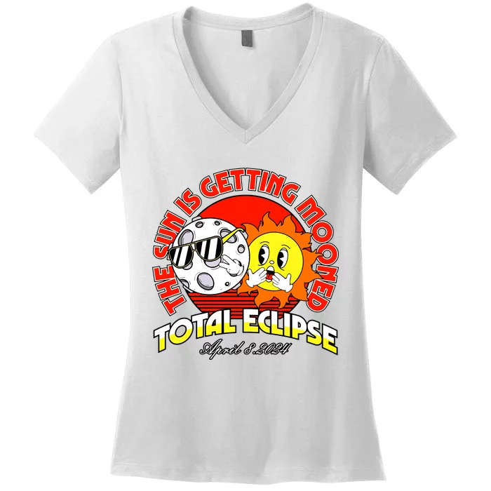 Total Eclipse Women's V-Neck T-Shirt