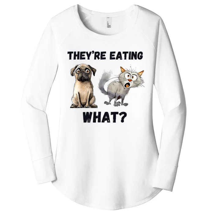 TheyRe Eating The Dogs TheyRe Eating The Cats The Pets Women's Perfect Tri Tunic Long Sleeve Shirt