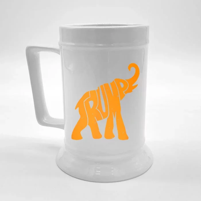 Trump Elephant Front & Back Beer Stein