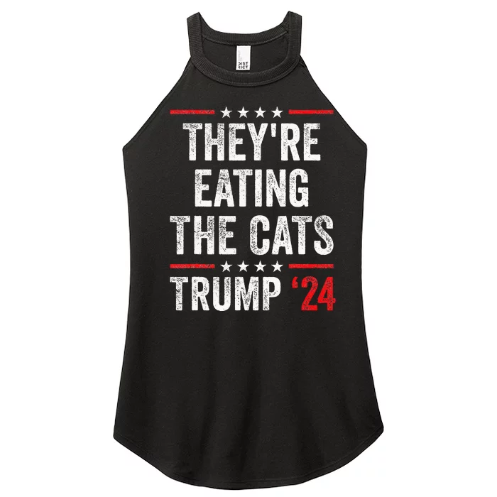 TheyRe Eating The Cats Women’s Perfect Tri Rocker Tank