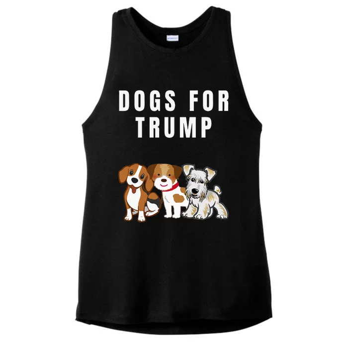 TheyRe Eating The Dogs Funny Trump Harris Election Debate Ladies Tri-Blend Wicking Tank