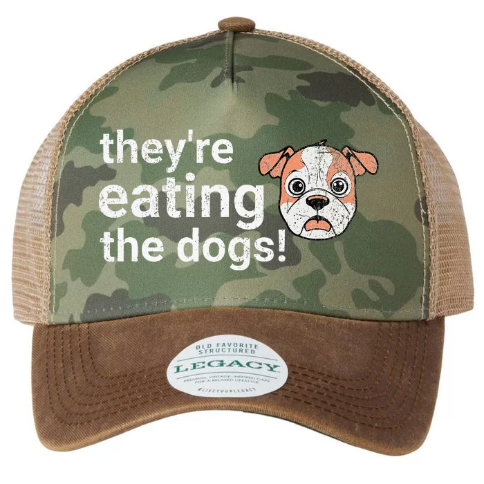 TheyRe Eating The Dogs Funny President Debate Trump Harris Legacy Tie Dye Trucker Hat