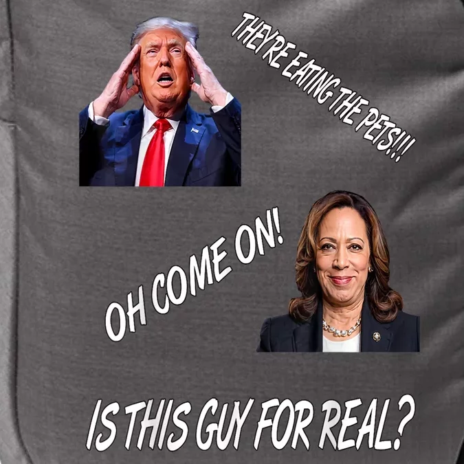 TheyRe Eating The Pets Funny Donald Trump Kamala Harris Impact Tech Backpack