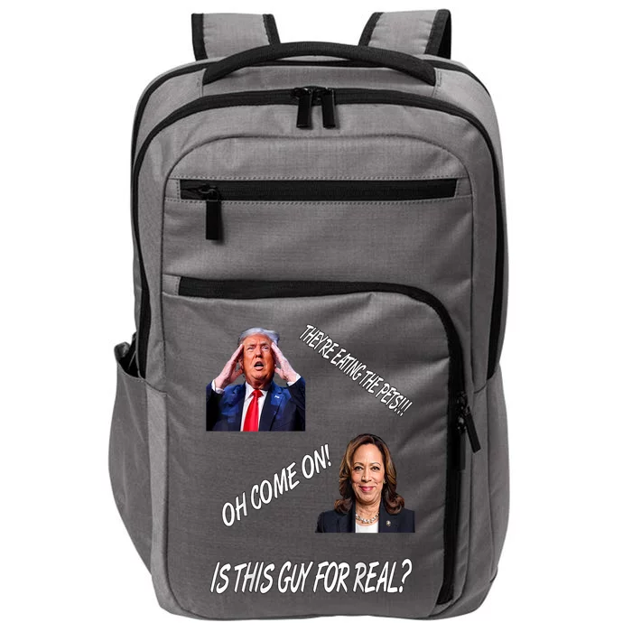 TheyRe Eating The Pets Funny Donald Trump Kamala Harris Impact Tech Backpack