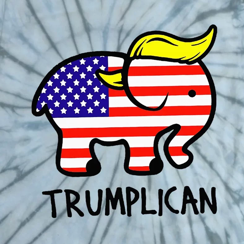 Trumplican Elephant TrumpFunny RepublicanUltra Maga 2024 Tie-Dye T-Shirt