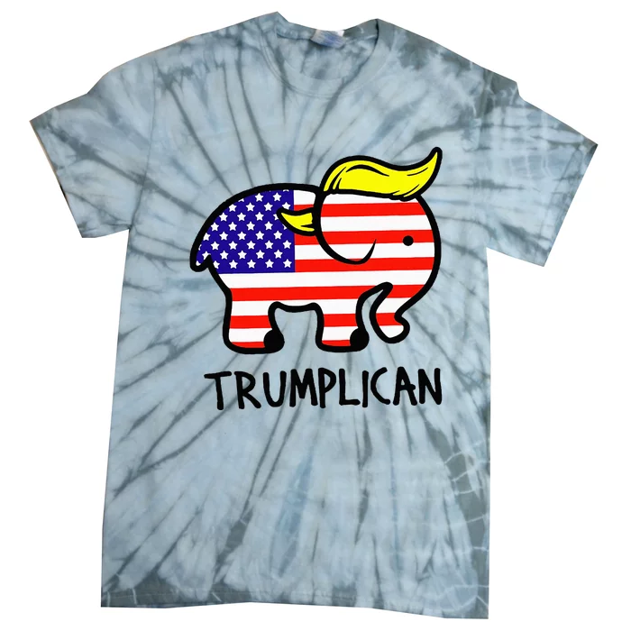 Trumplican Elephant TrumpFunny RepublicanUltra Maga 2024 Tie-Dye T-Shirt