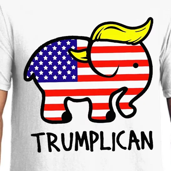 Trumplican Elephant TrumpFunny RepublicanUltra Maga 2024 Pajama Set