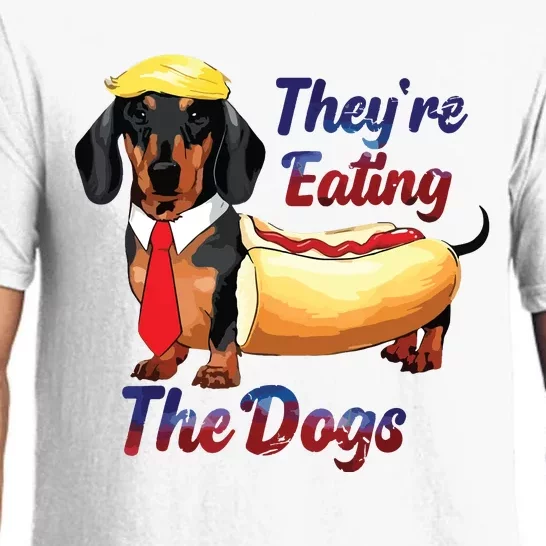 They’Re Eating The Dogs 2024 Retro Funny Pajama Set