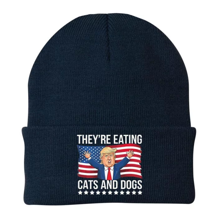 TheyRe Eating The Dogs They’Re Eating The Cats Knit Cap Winter Beanie