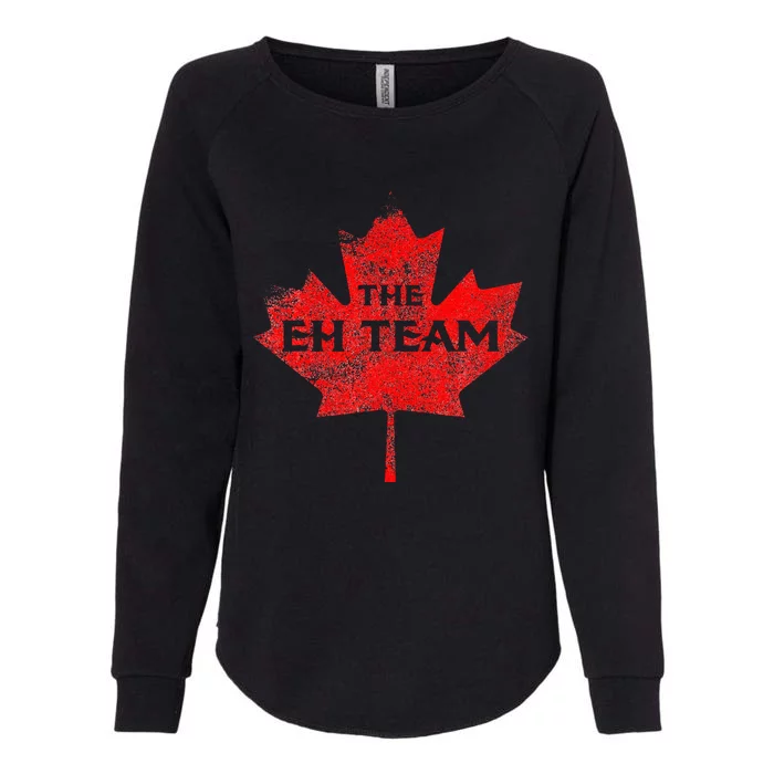 The EH Team Canada Funny Canadian Womens California Wash Sweatshirt