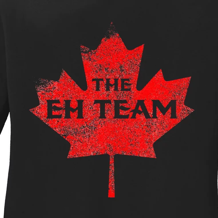 The EH Team Canada Funny Canadian Ladies Long Sleeve Shirt