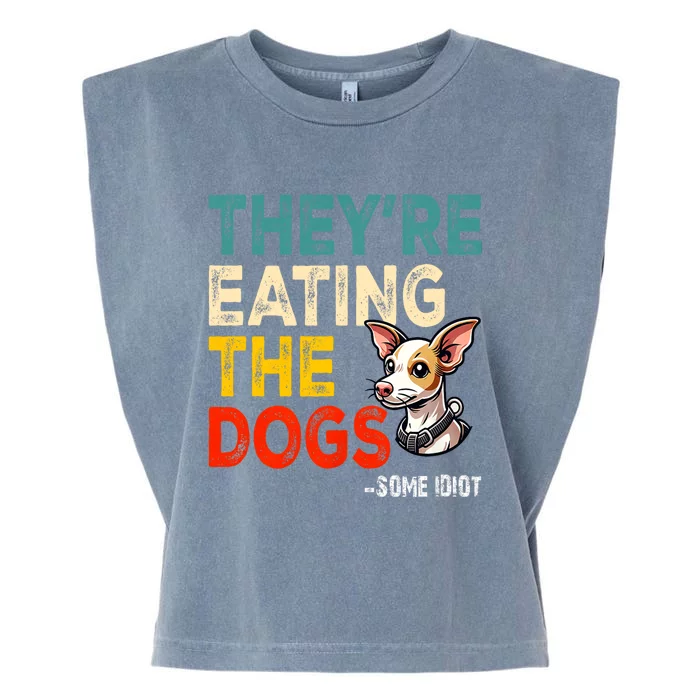 TheyRe Eating The Dogs Garment-Dyed Women's Muscle Tee