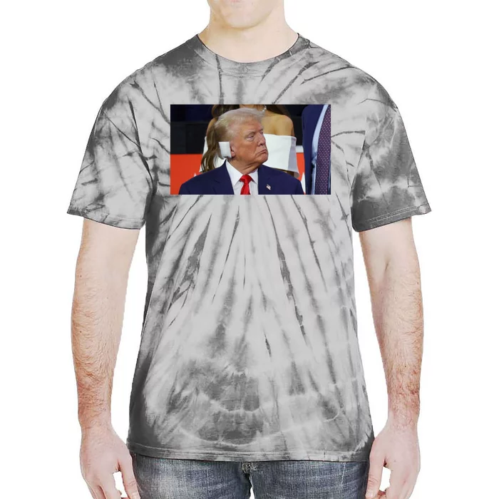 Trump Ear Trump Assassination Tie-Dye T-Shirt