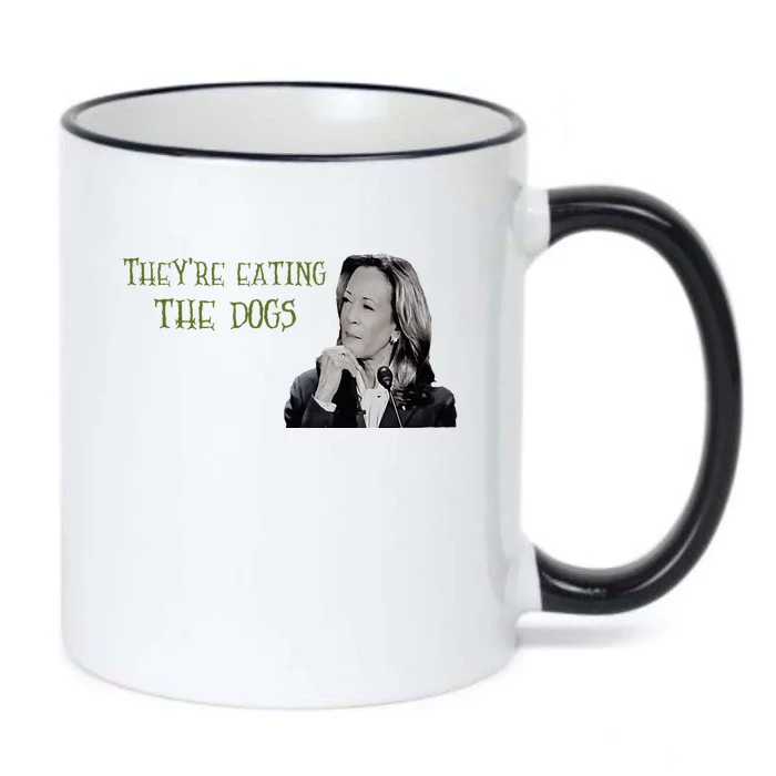 TheyRe Eating The Dogs Kamala Harris Debate Response Black Color Changing Mug