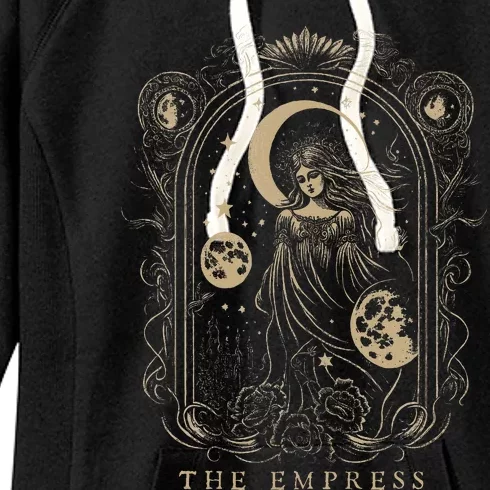 The Empress Tarot Card Goth Emo Occult Women's Fleece Hoodie