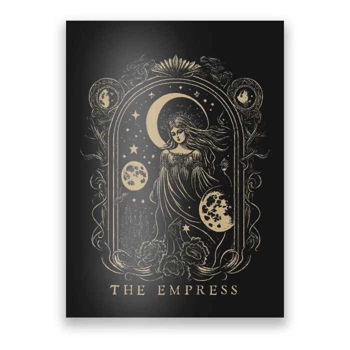 The Empress Tarot Card Goth Emo Occult Poster