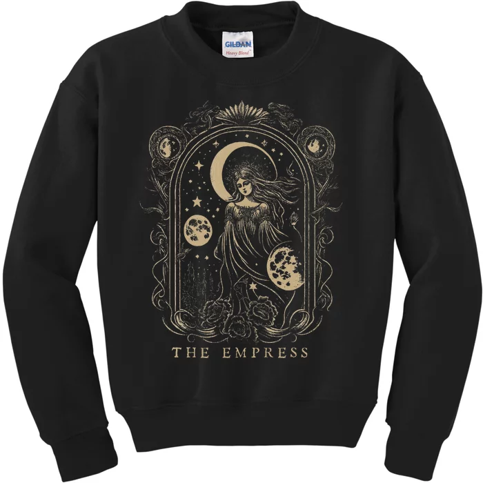 The Empress Tarot Card Goth Emo Occult Kids Sweatshirt