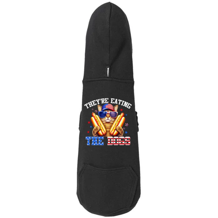 They’Re Eating The Dogs And Cats Kamala Trump Debate 2024 Gift Doggie 3-End Fleece Hoodie