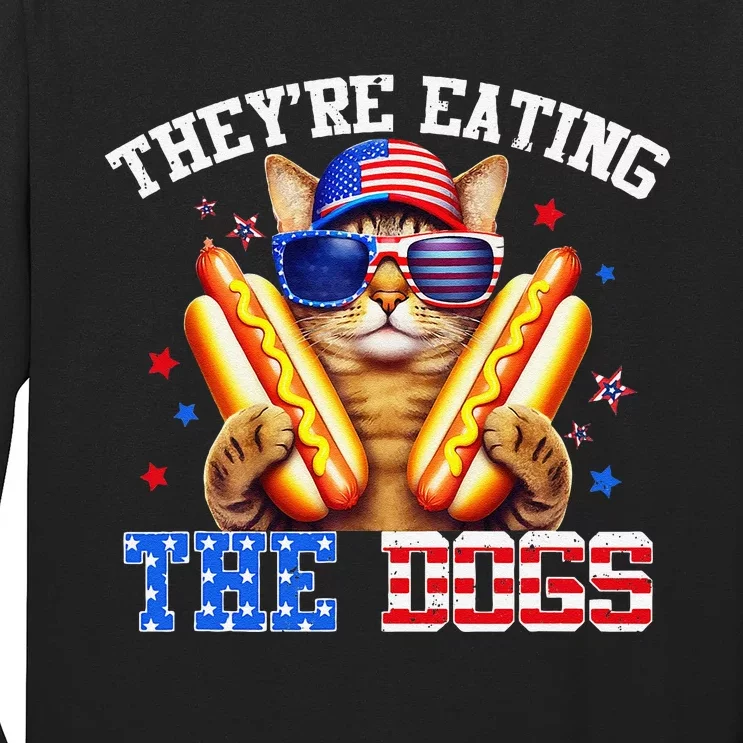 They’Re Eating The Dogs And Cats Kamala Trump Debate 2024 Gift Long Sleeve Shirt