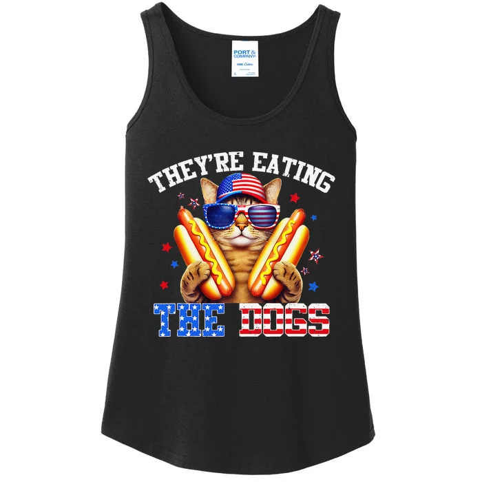 They’Re Eating The Dogs And Cats Kamala Trump Debate 2024 Gift Ladies Essential Tank