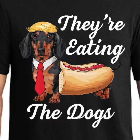 TheyRe Eating The Dogs Dachshund Hotdog Wiener Dog Pajama Set