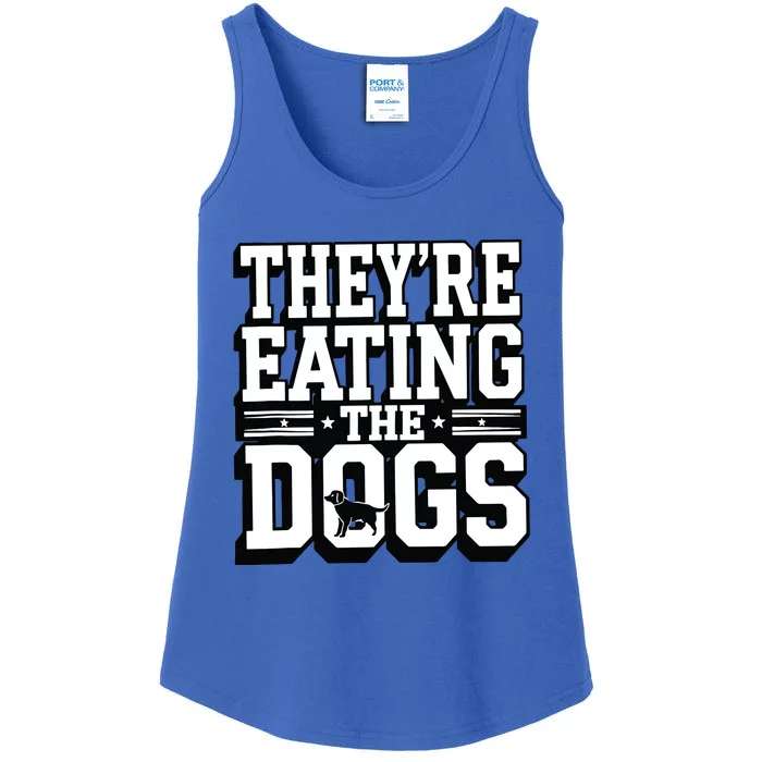 TheyRe Eating The Dogs Patriotic Election Ladies Essential Tank