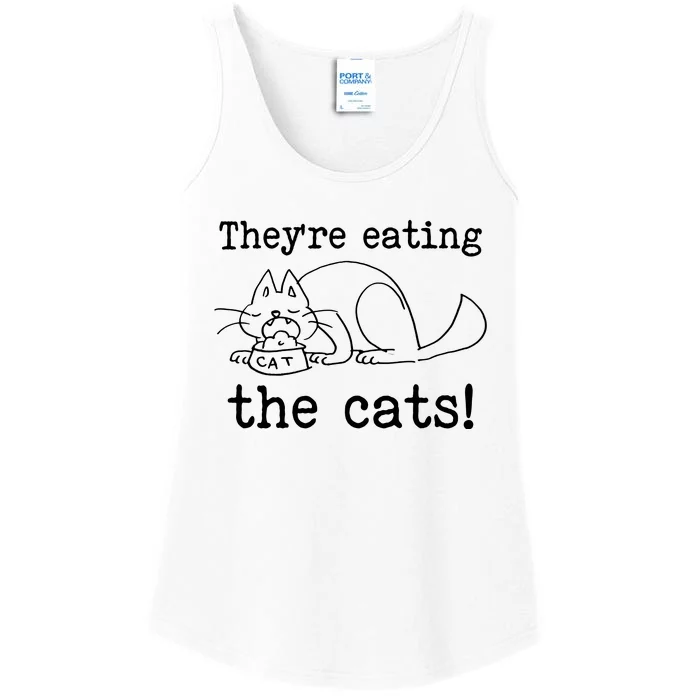 Theyre Eating The Cats Ladies Essential Tank