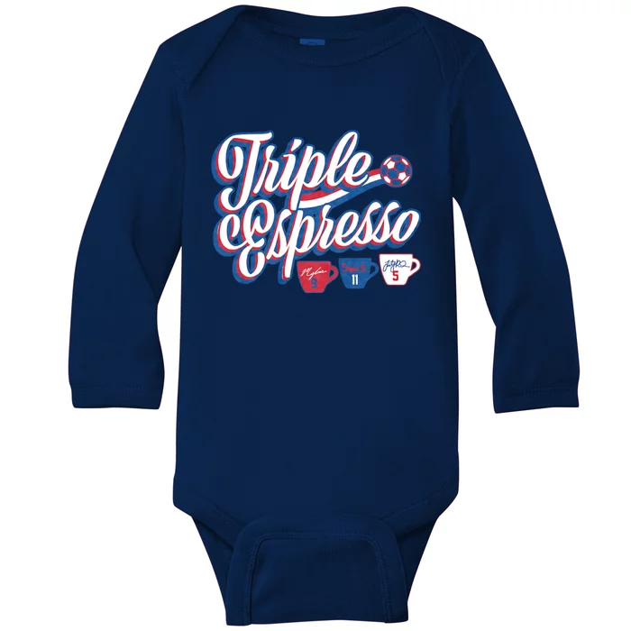 Triple Espresso Baby Long Sleeve Bodysuit