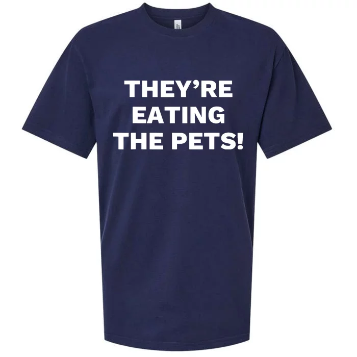 TheyRe Eating The Pets Presidential Debate Quote Sueded Cloud Jersey T-Shirt