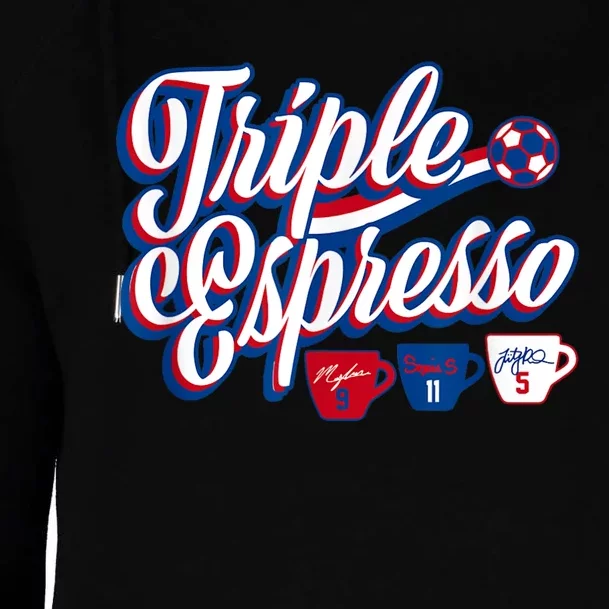 Triple Espresso Womens Funnel Neck Pullover Hood