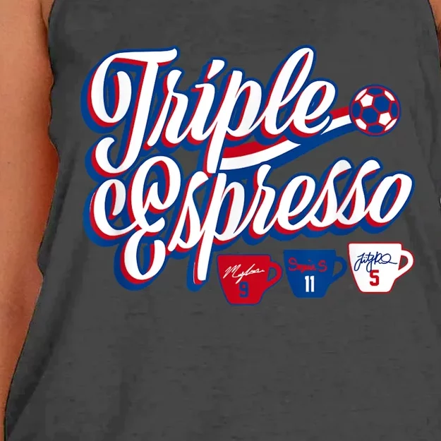 Triple Espresso Women's Knotted Racerback Tank