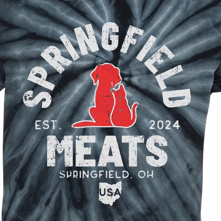 TheyRe Eating The Dogs Springfield Ohio Election Kids Tie-Dye T-Shirt