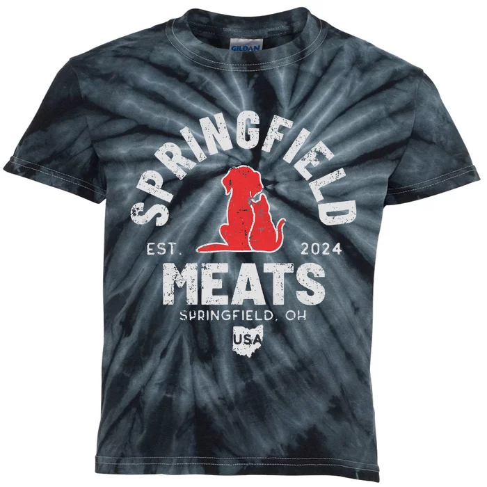 TheyRe Eating The Dogs Springfield Ohio Election Kids Tie-Dye T-Shirt