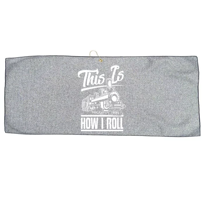 Train Engineer Large Microfiber Waffle Golf Towel